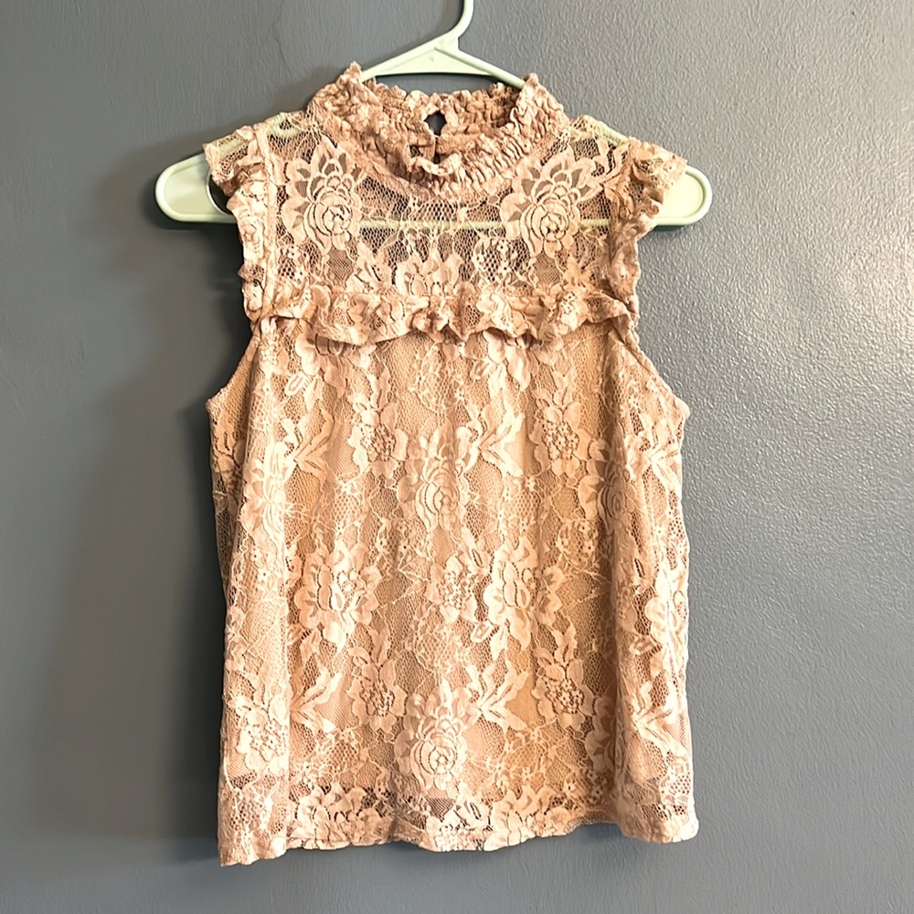 Bleuh Ciel Lace Top, Size Small